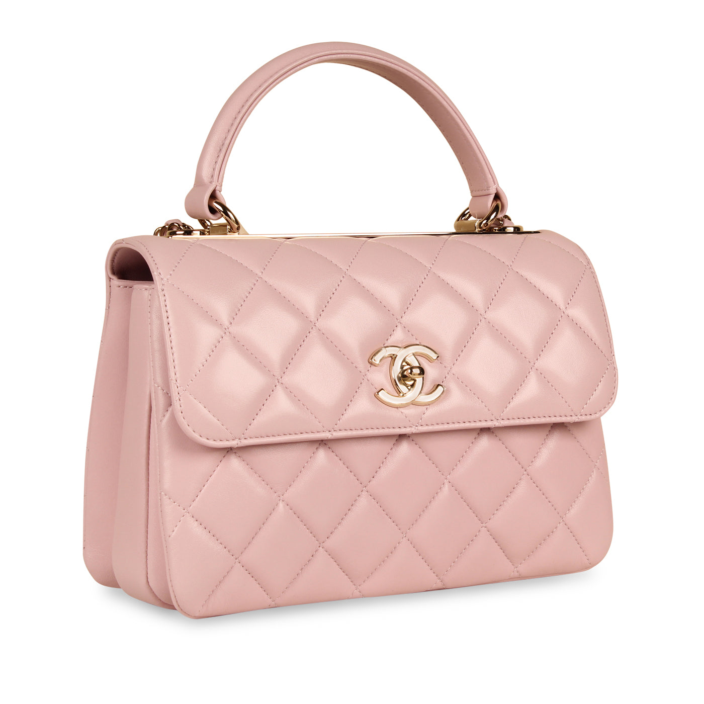 Chanel Trendy CC Small Flap Top Handle Bag A92236 Light Pink/Gold