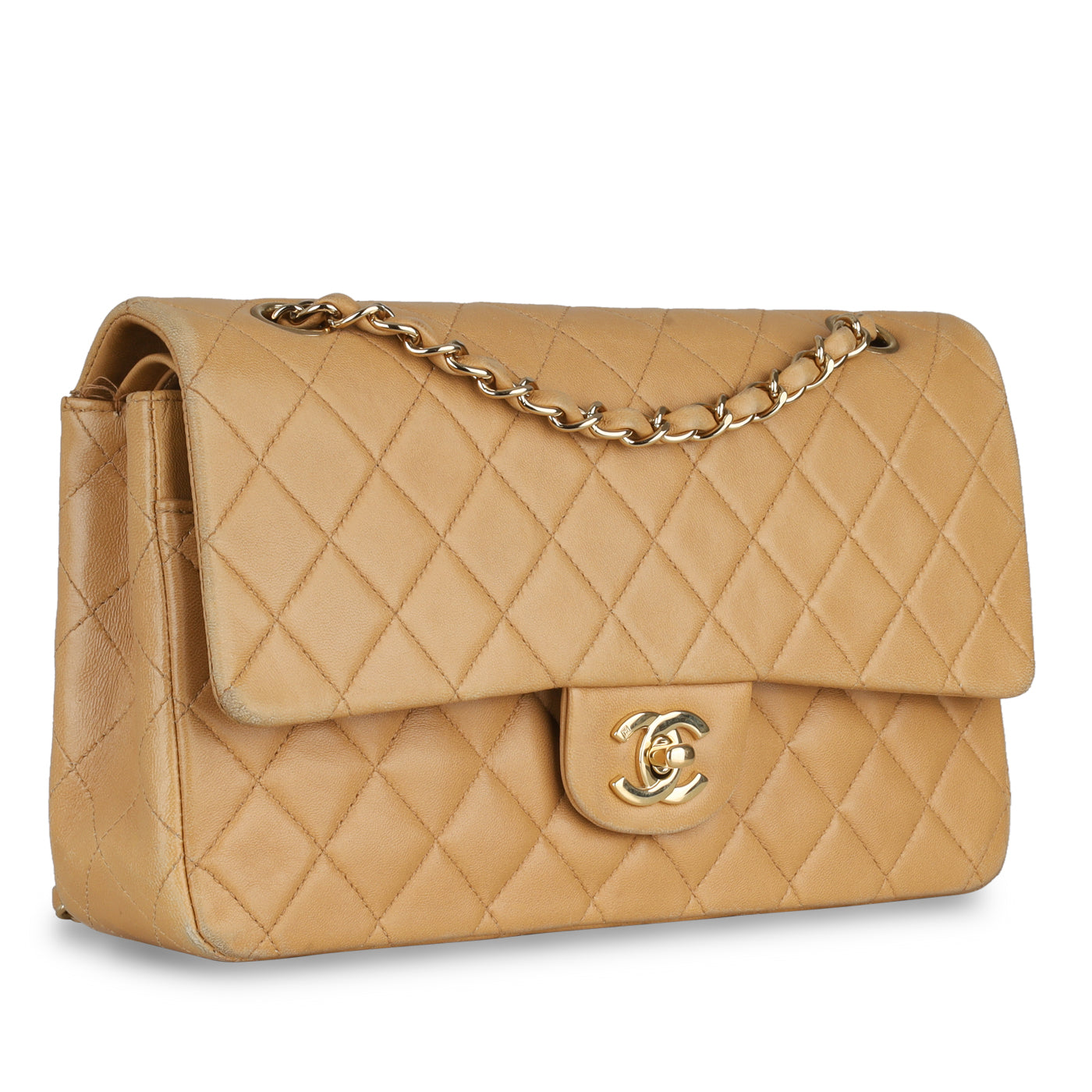 Chanel Classic Flap Shoulder Bag Medium Brown  STYLISHTOP