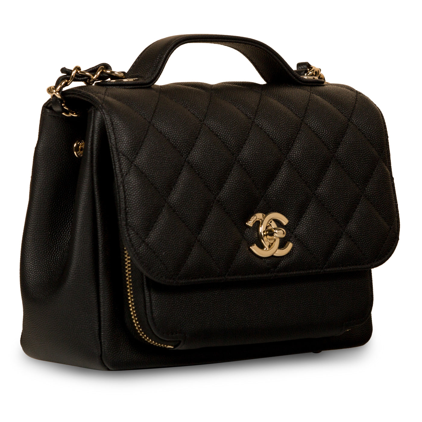 Chanel Small Business Affinity Flap Bag - Grey Handle Bags, Handbags -  CHA913863