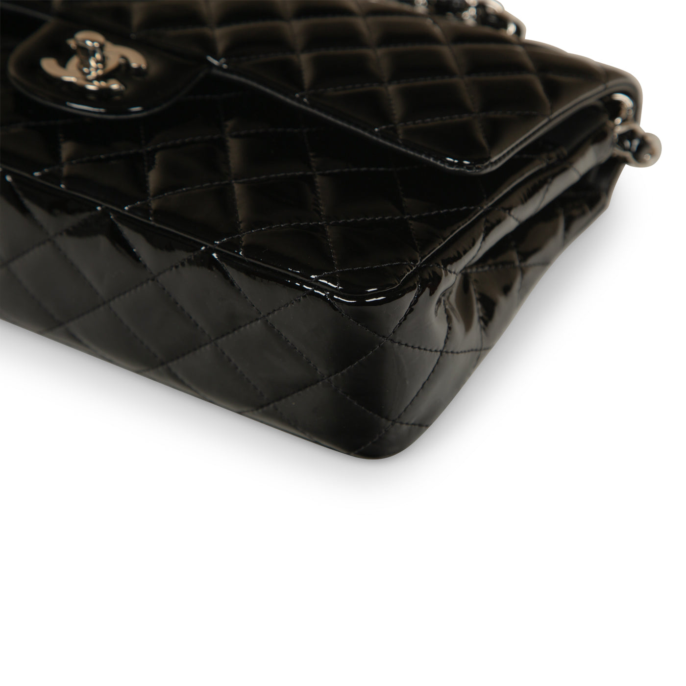 Classic Flap Bag - Medium - Patent Black