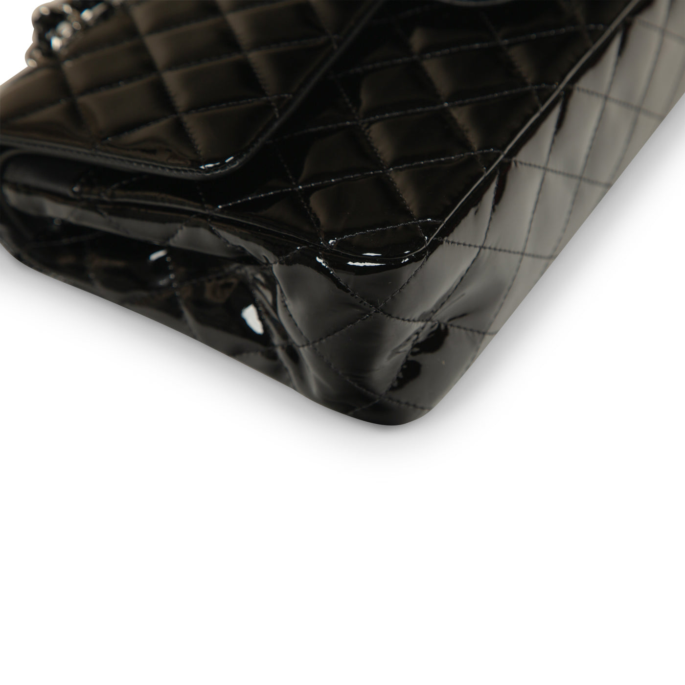 Classic Flap Bag - Medium - Patent Black