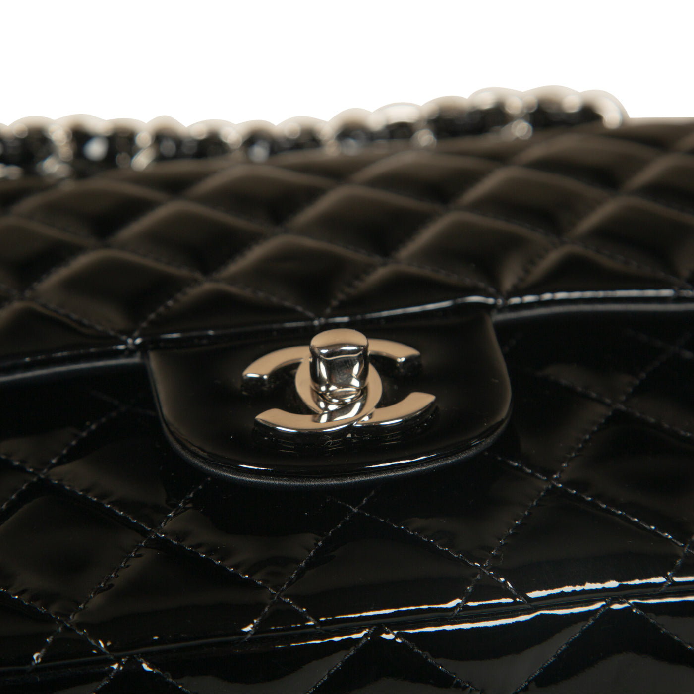 Classic Flap Bag - Medium - Patent Black