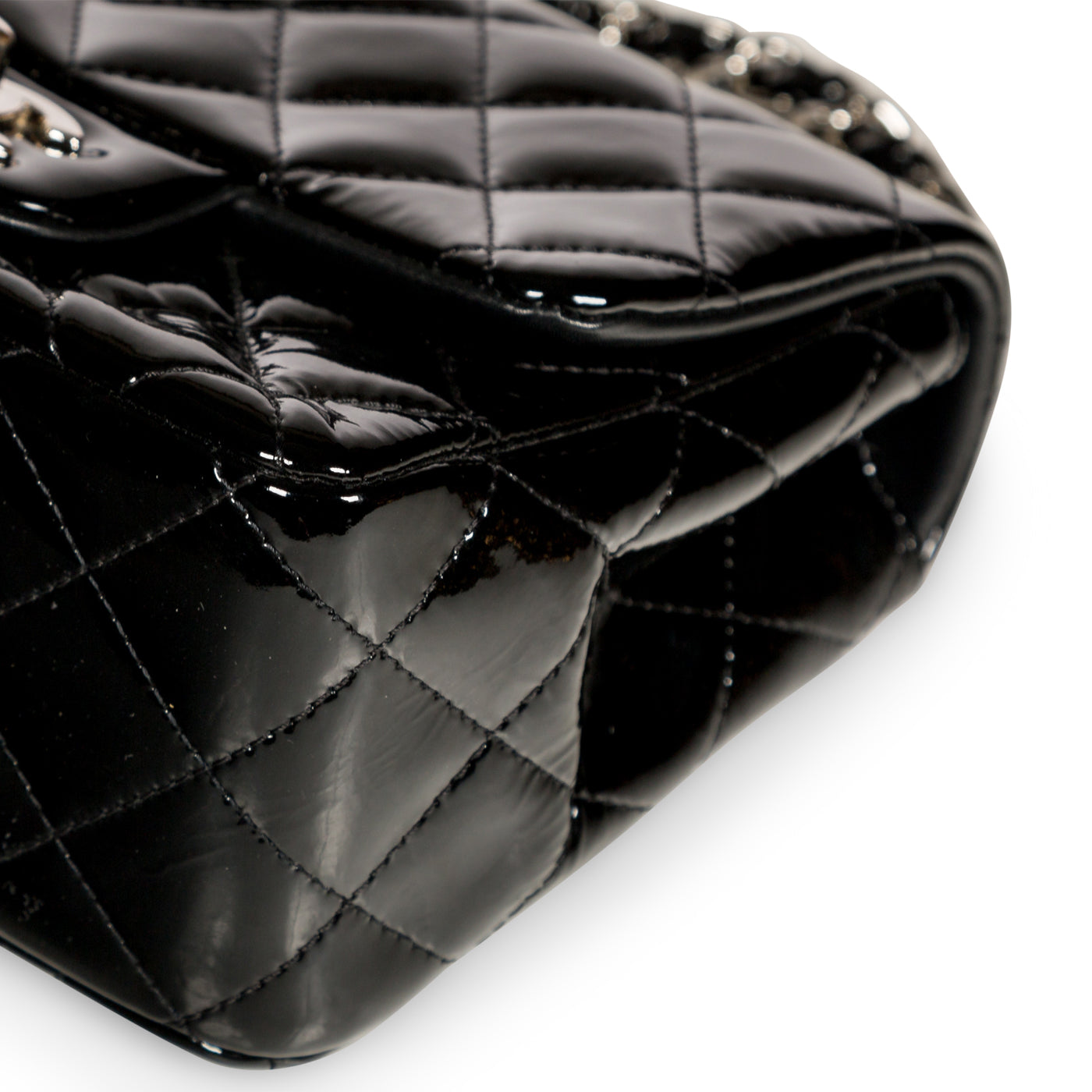 Classic Flap Bag - Mini Square - Patent