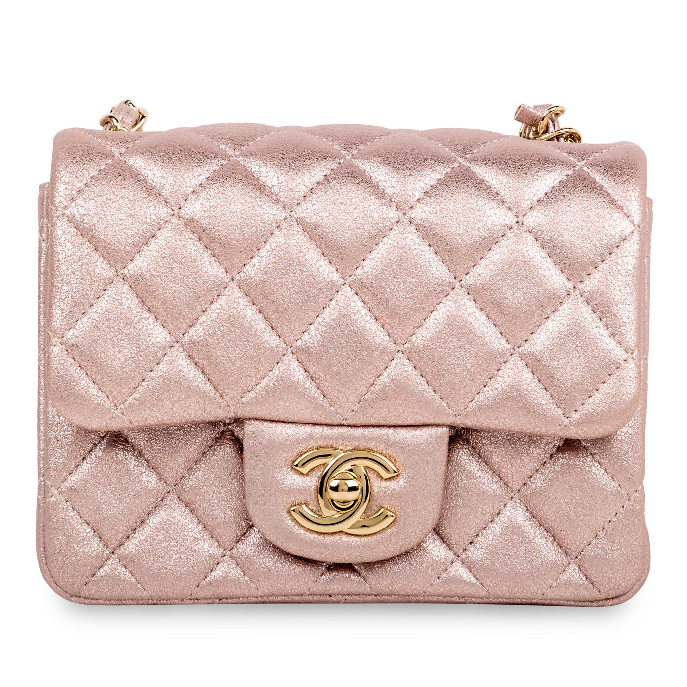 Preloved CHANEL Pink Goatskin CC Logo Box Flap Bag 25363913 062623
