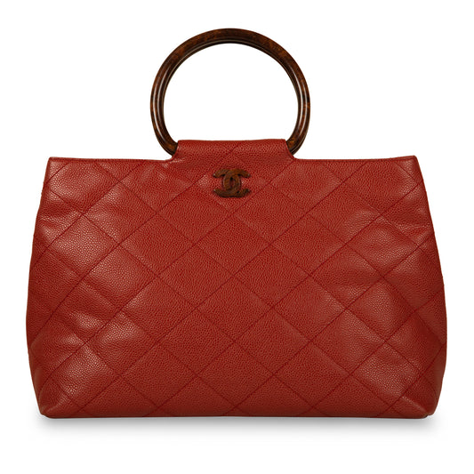 Vintage Tortoise Shell Top Handle