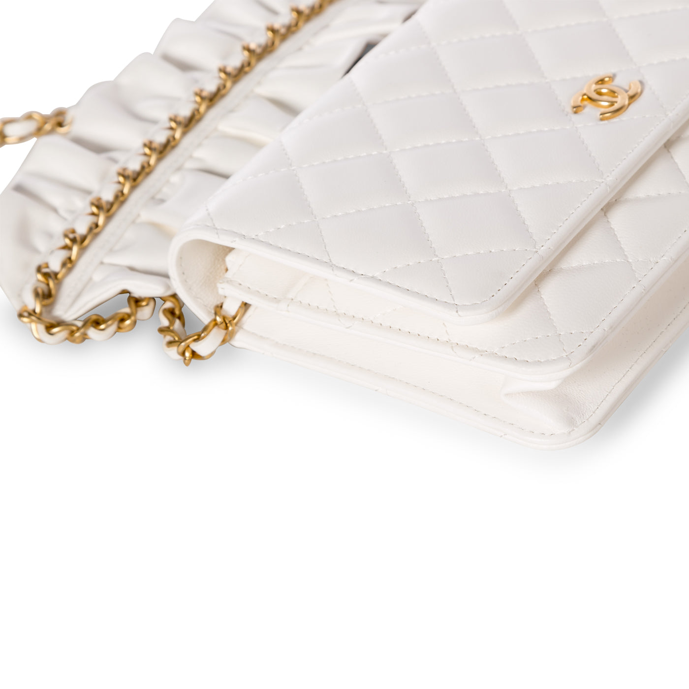 Fringed Wallet on Chain - Lambskin