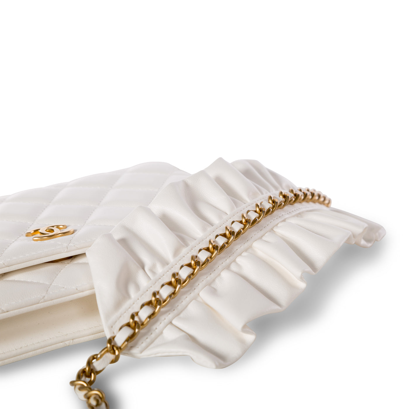 Fringed Wallet on Chain - Lambskin