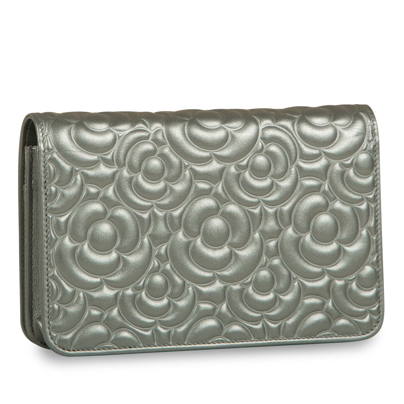Chanel - Wallet on Chain - Silver Hardware - Calfskin - Diamante