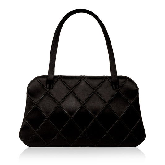 Vintage Satin Bowler Bag