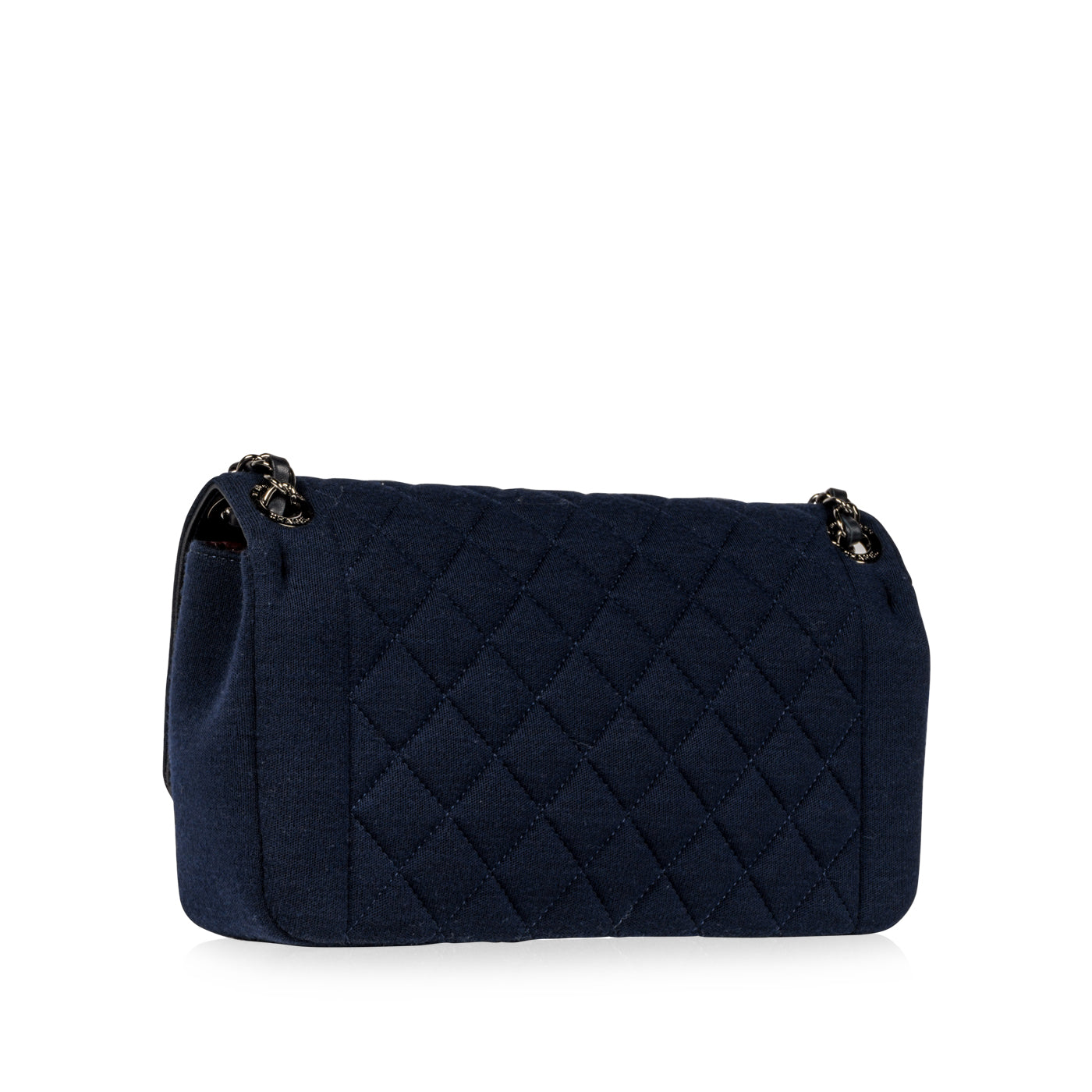 Classic Flap Bag - Jersey Fabric - Navy