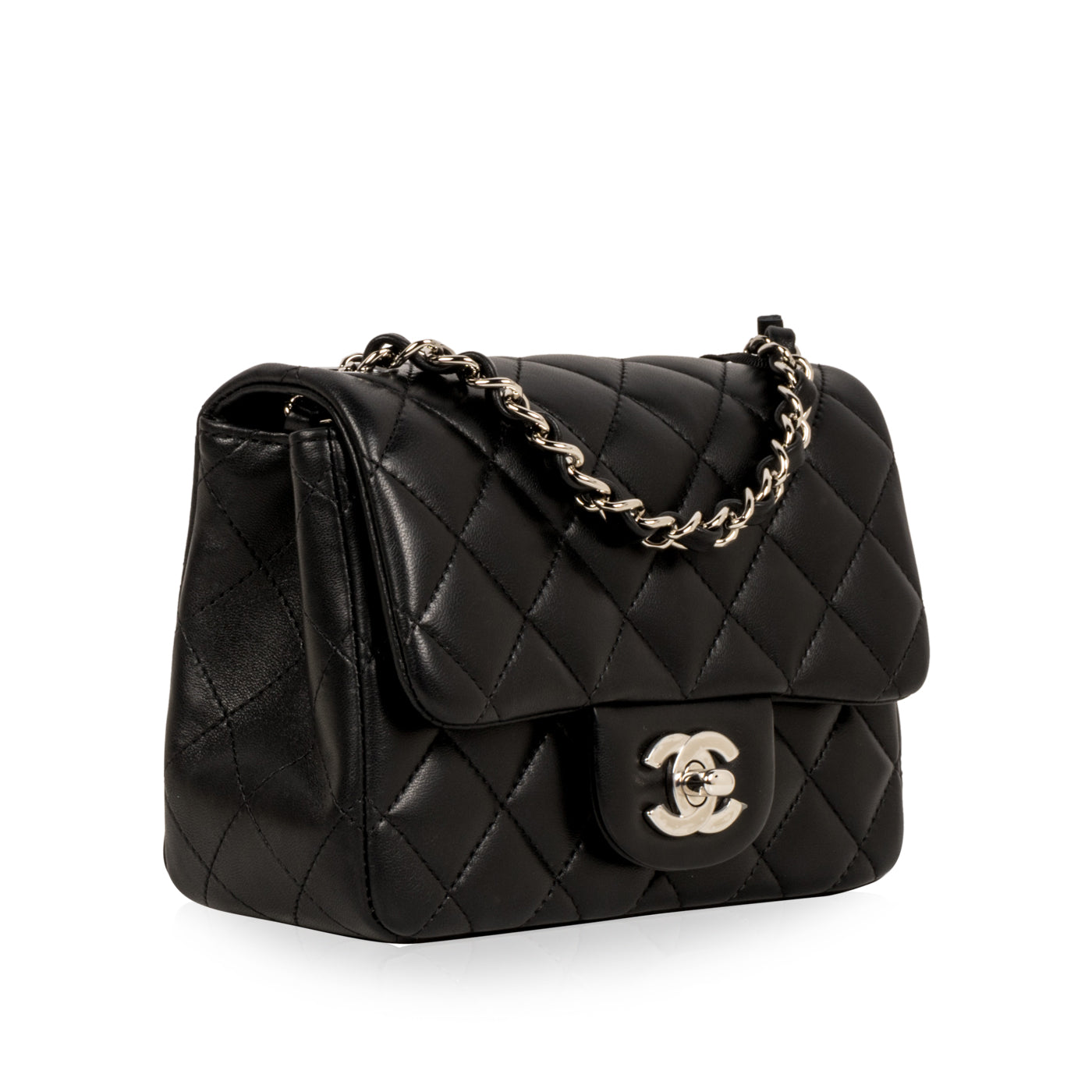 Chanel Classic Mini Rectangular Flap Black Lambskin Gold Hardware – Coco  Approved Studio