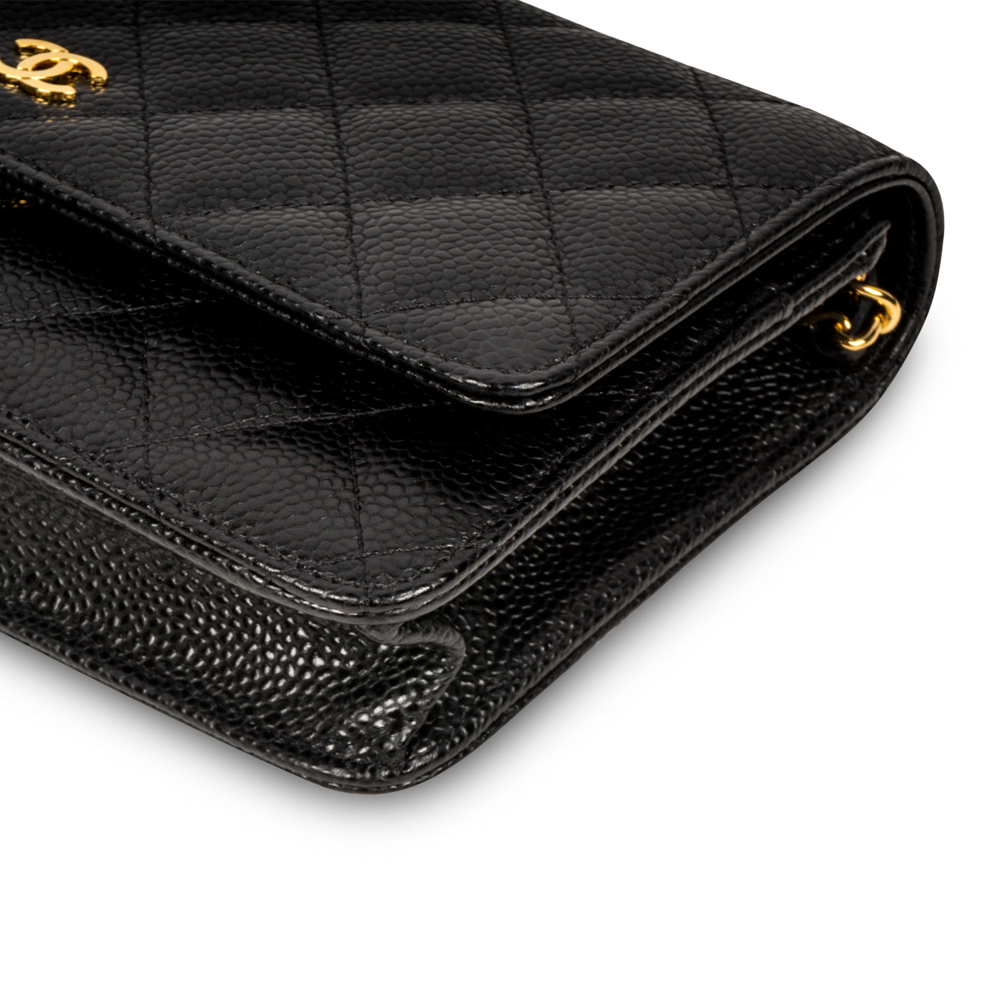 Chanel Wallet on Chain Woc in Black Caviar GHW | Dearluxe