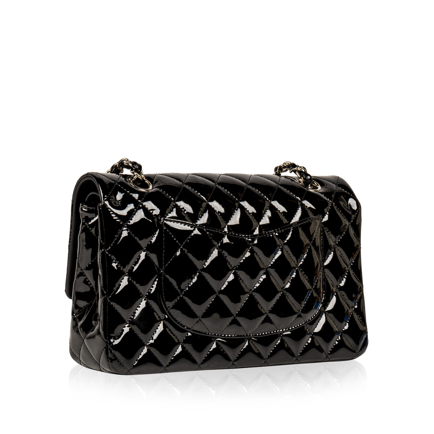 Chanel - Classic Flap Bag - Medium - Patent - Shw