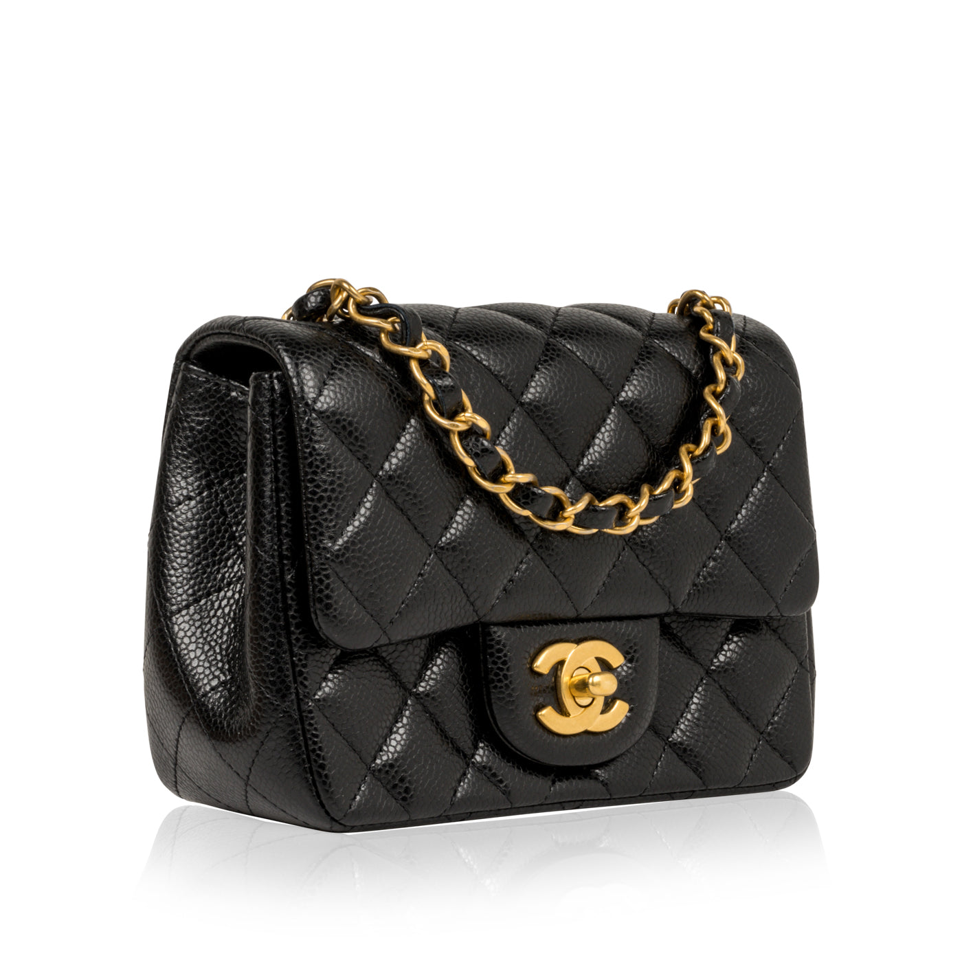 Chanel Sweetheart Crush Mini Rectangular Flap Bag Black Caviar Antique   Madison Avenue Couture