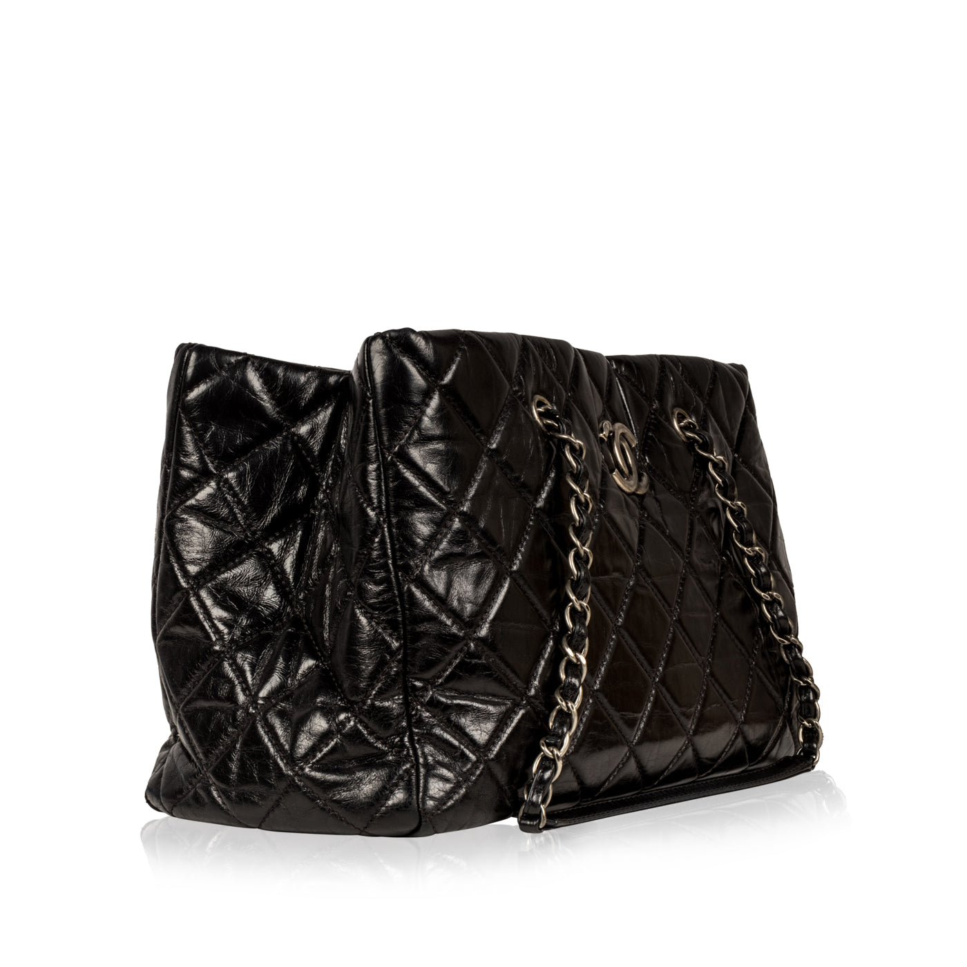 Distressed Leather Shoulder Bag