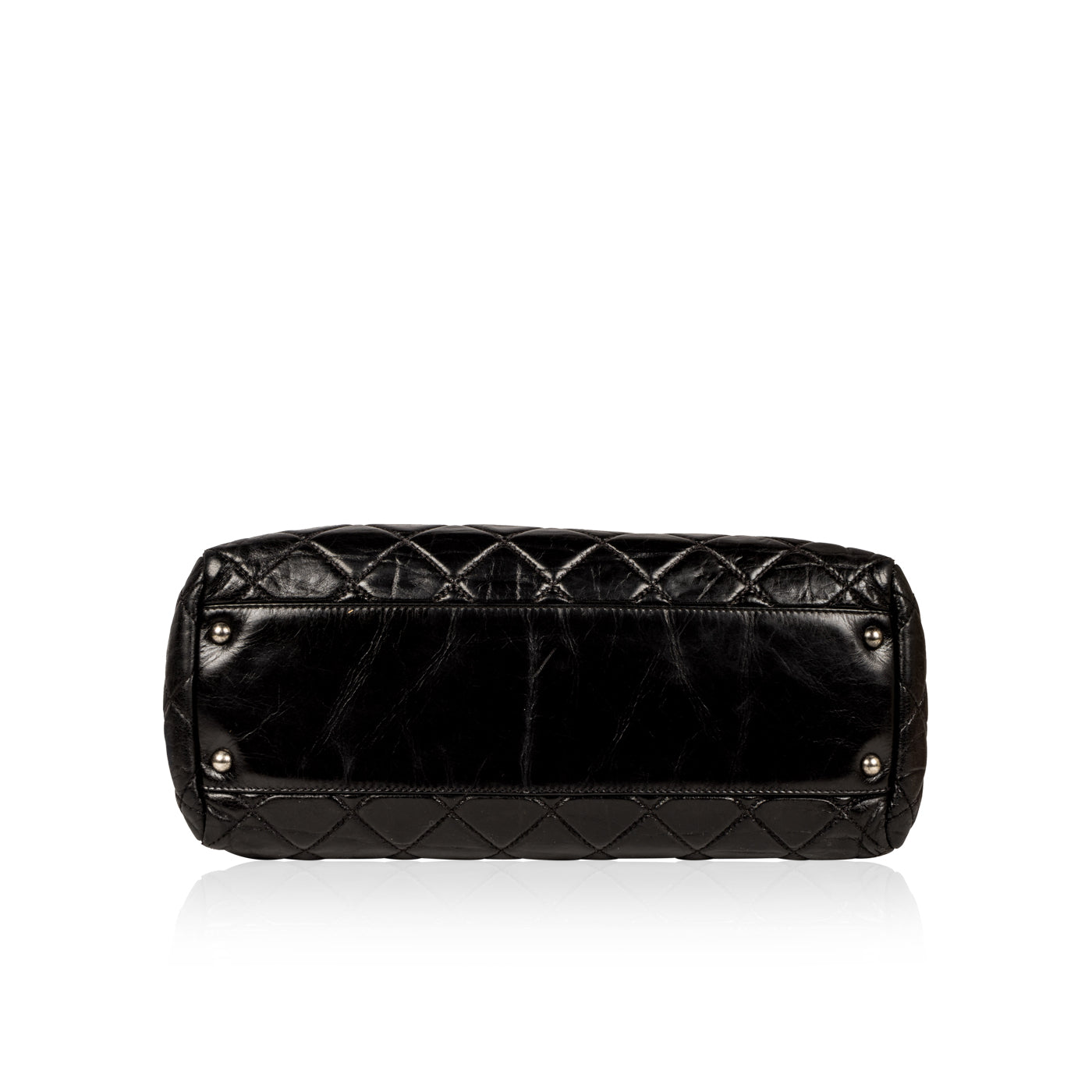 Distressed Leather Shoulder Bag