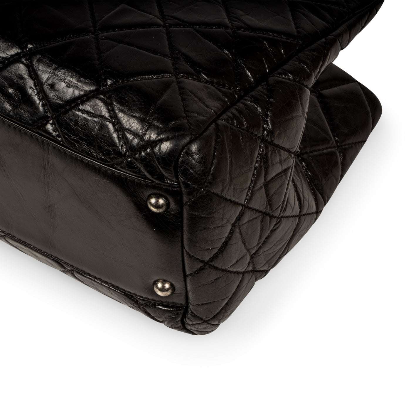 Distressed Leather Shoulder Bag