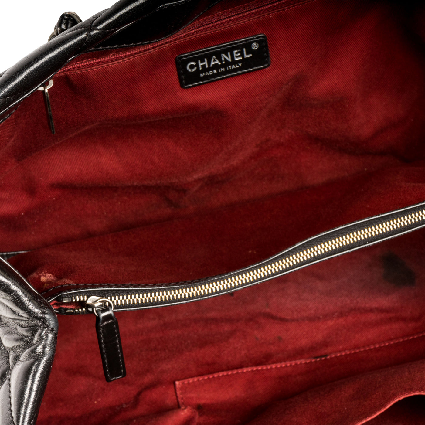 Distressed Leather Shoulder Bag