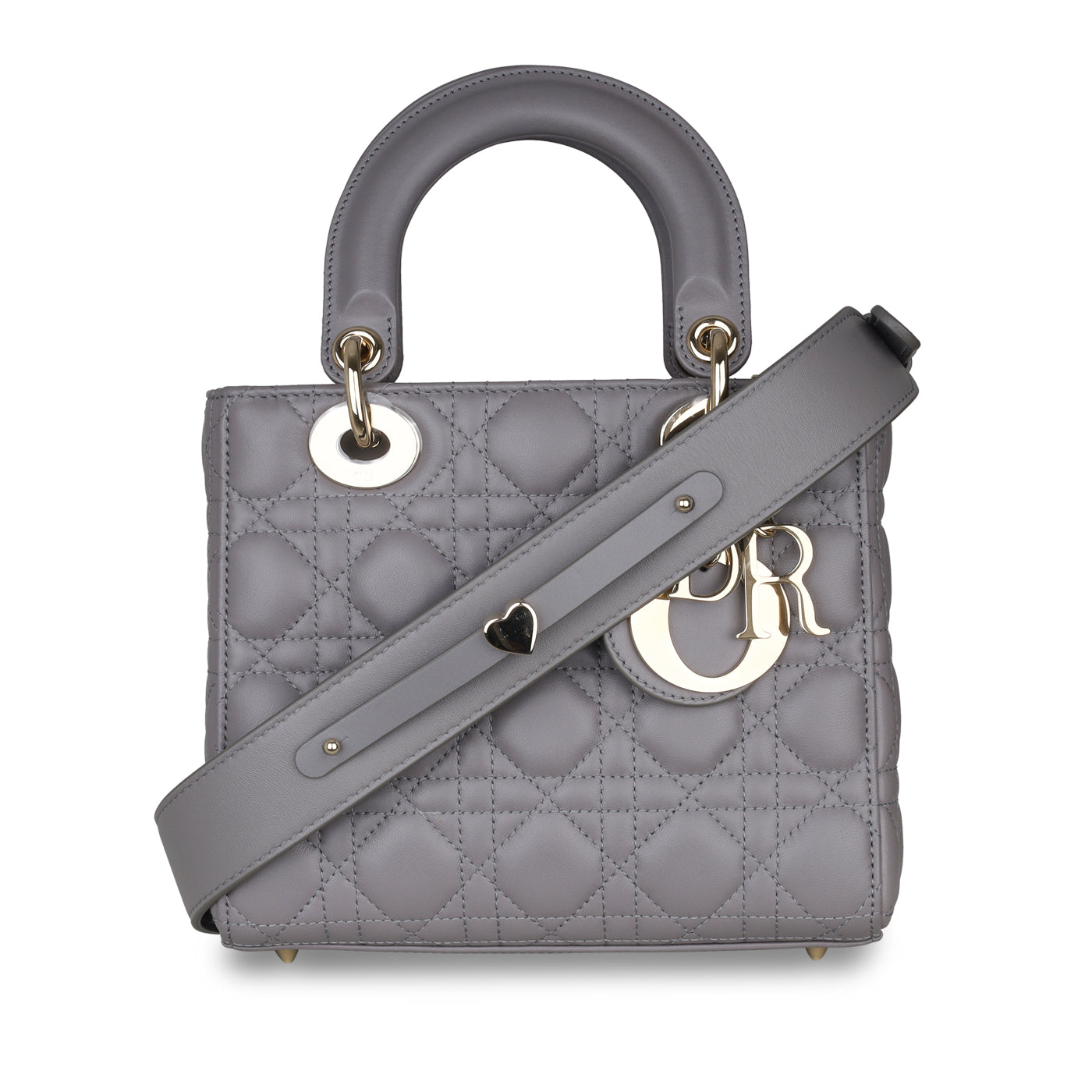 CHRISTIAN DIOR ミッツア　グレー Dior - ABC Dior - Small - Grey Cannage Leather - Pre Loved – Bagista