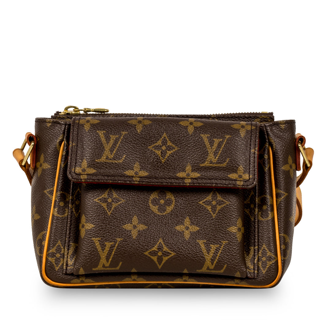 Louis+Vuitton+Viva+Cite+Shoulder+Bag+PM+Brown+Canvas+Monogram for sale  online