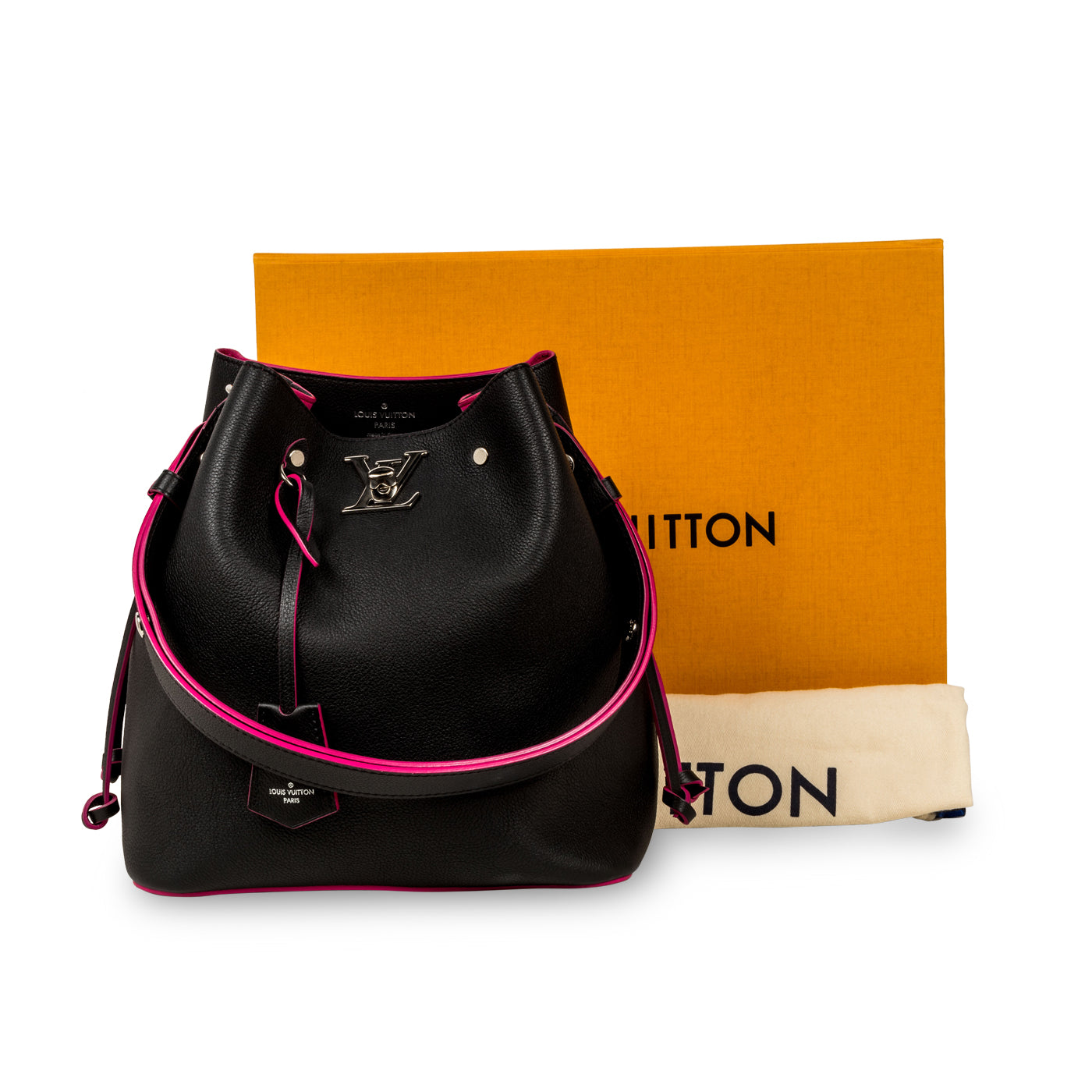 Louis Vuitton Lockme Bucket Bag With Front Pocket, Bragmybag