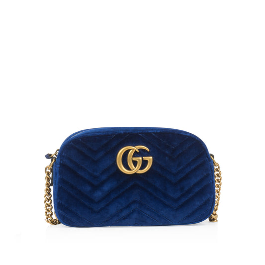 GG Velvet Marmont Camera Bag