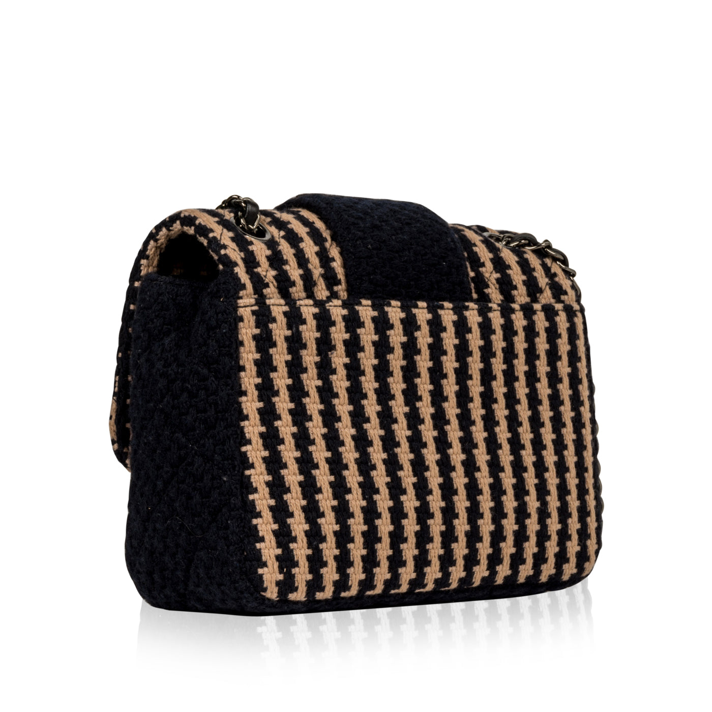 Houndstooth Flap Bag