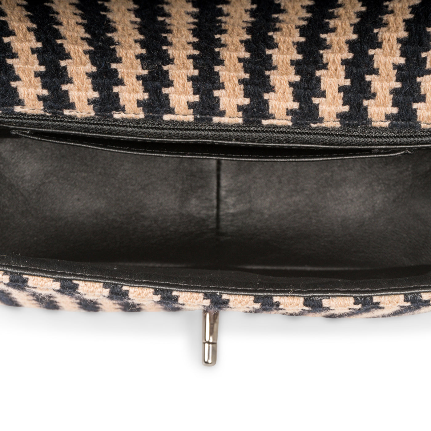 Houndstooth Flap Bag