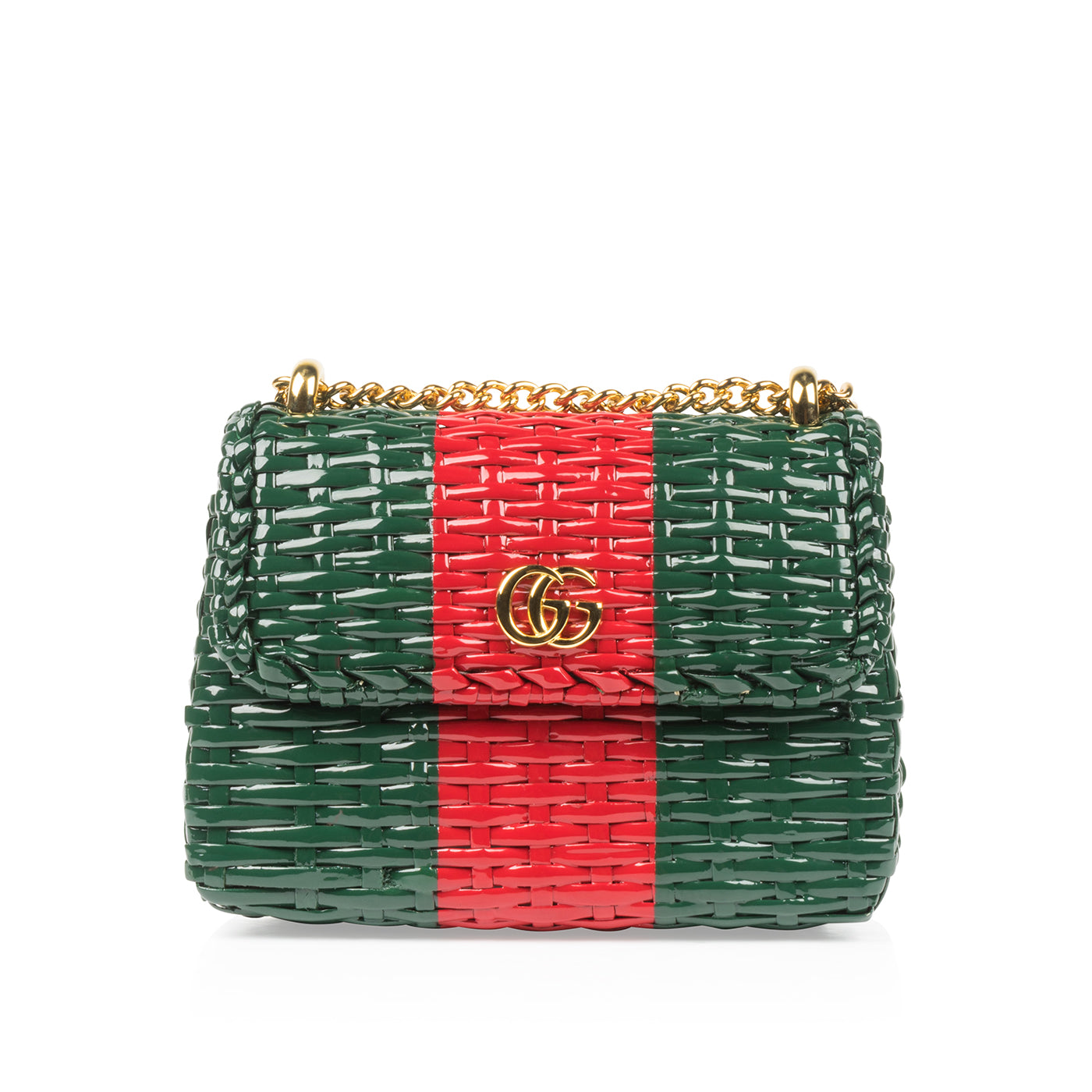 Gucci web wicker discount mini shoulder bag