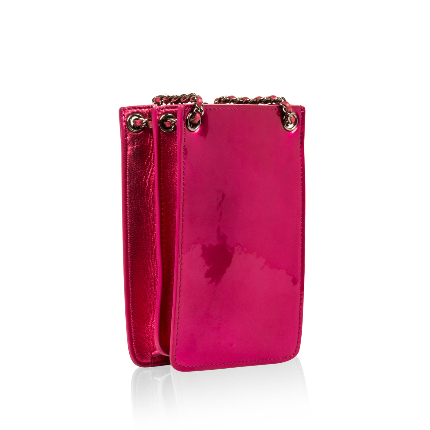 Metallic Pink Phone Crossbody