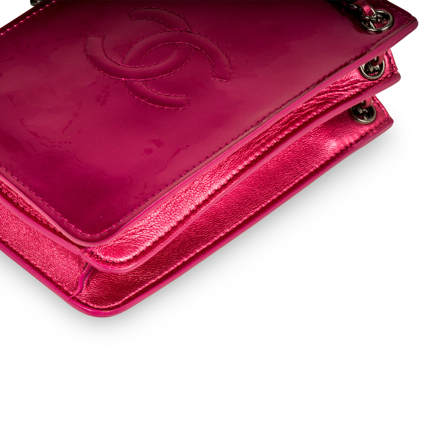 Metallic Pink Phone Crossbody