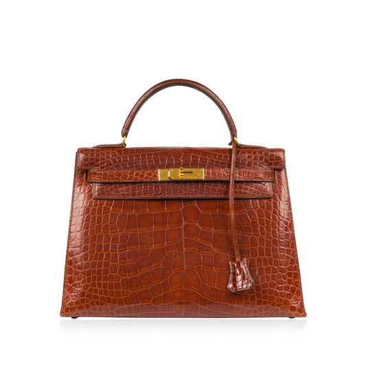 Kelly 32 - Havana Brown Alligator