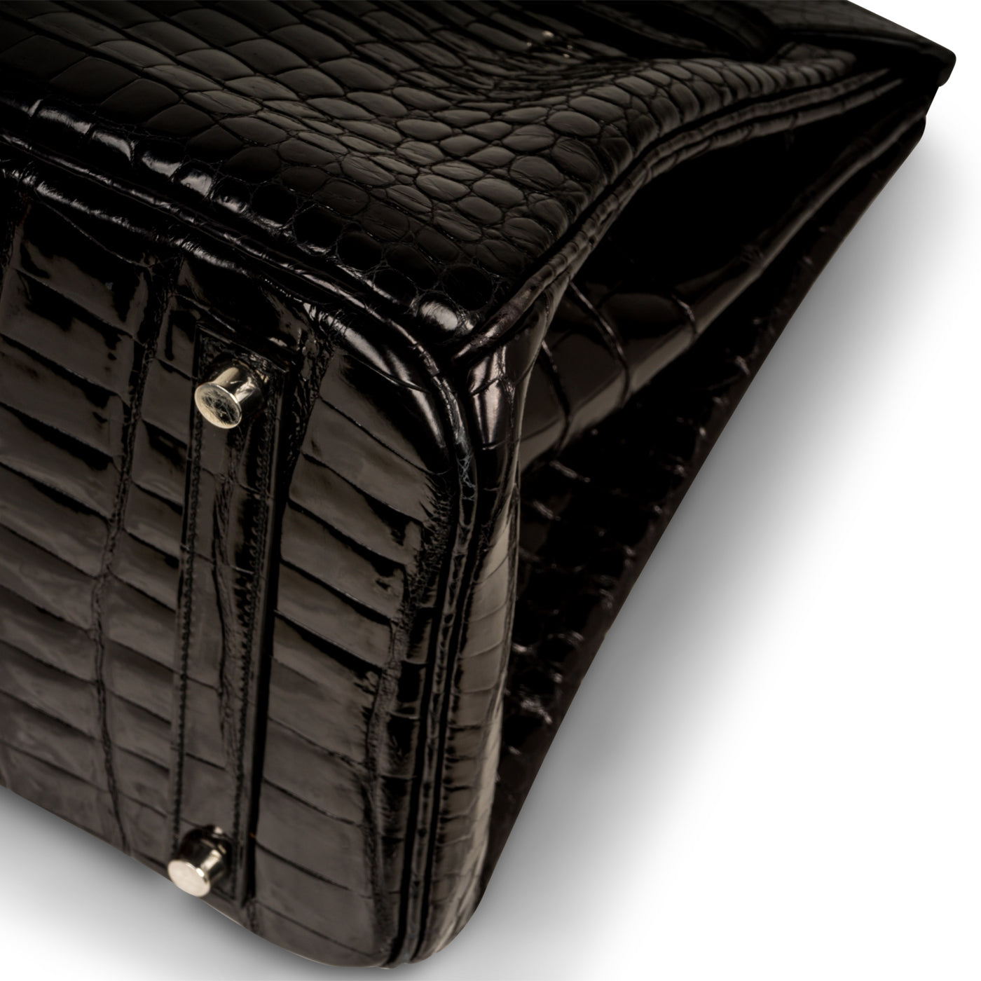 Birkin 35cm - Noir Crocodile Shiny Porosus