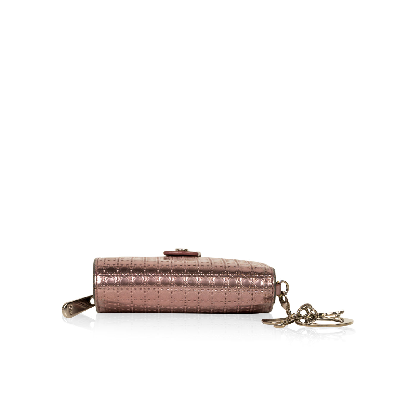 Cannage Metallic Wallet Pink