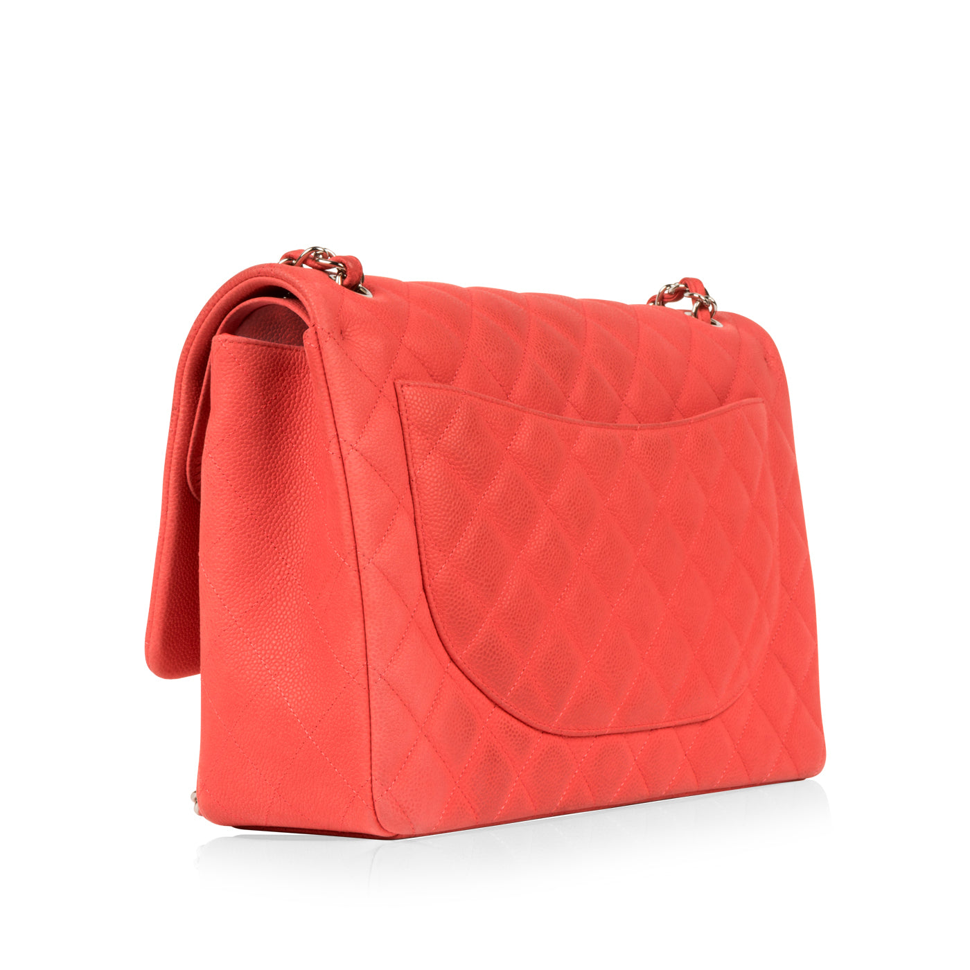 Matte Coral Maxi Flap Bag