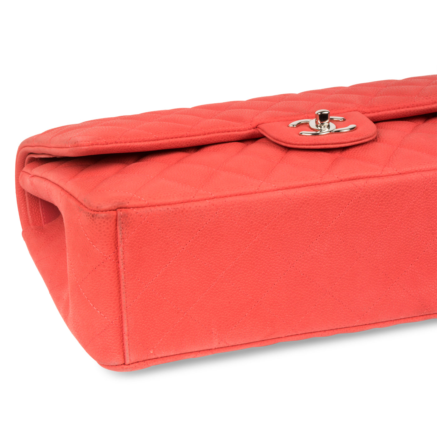 Matte Coral Maxi Flap Bag