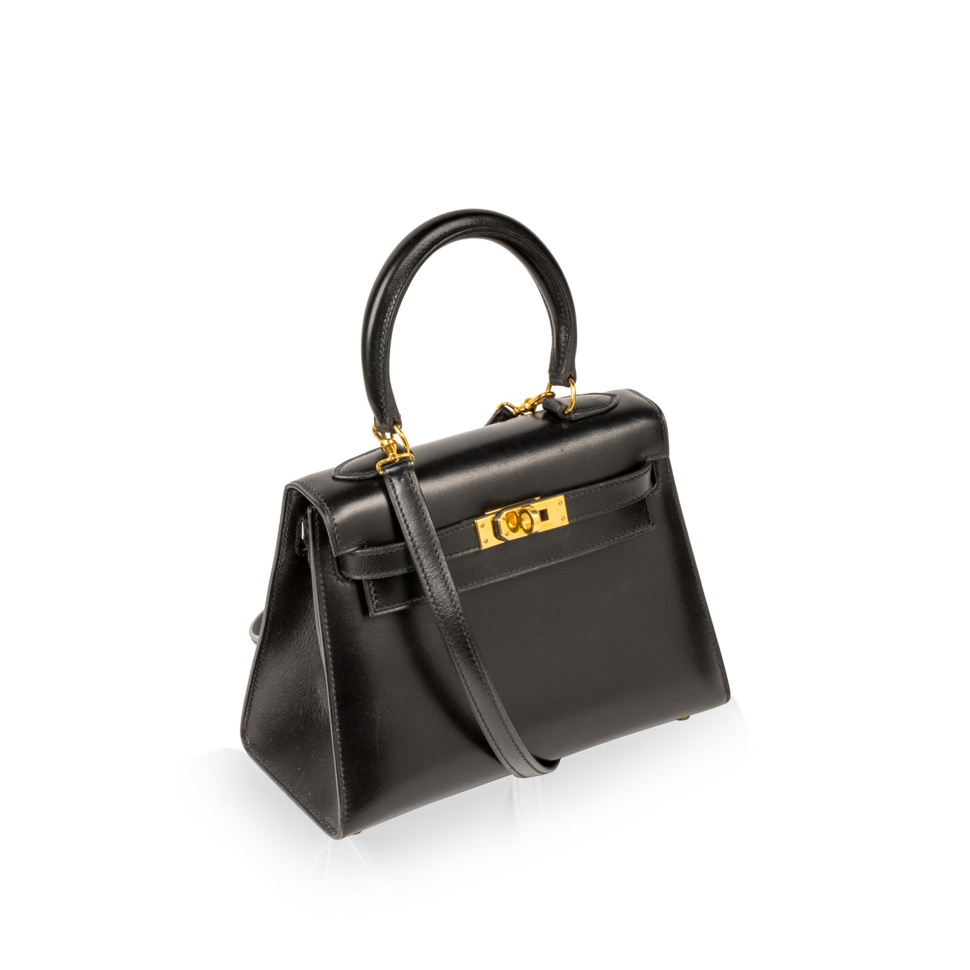Hermès - Kelly 20cm - Box Calf Leather - Gold Hardware - Pre-Loved