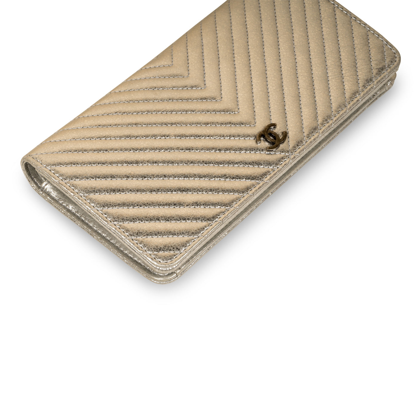 Classic Long Flap Wallet - Chevron