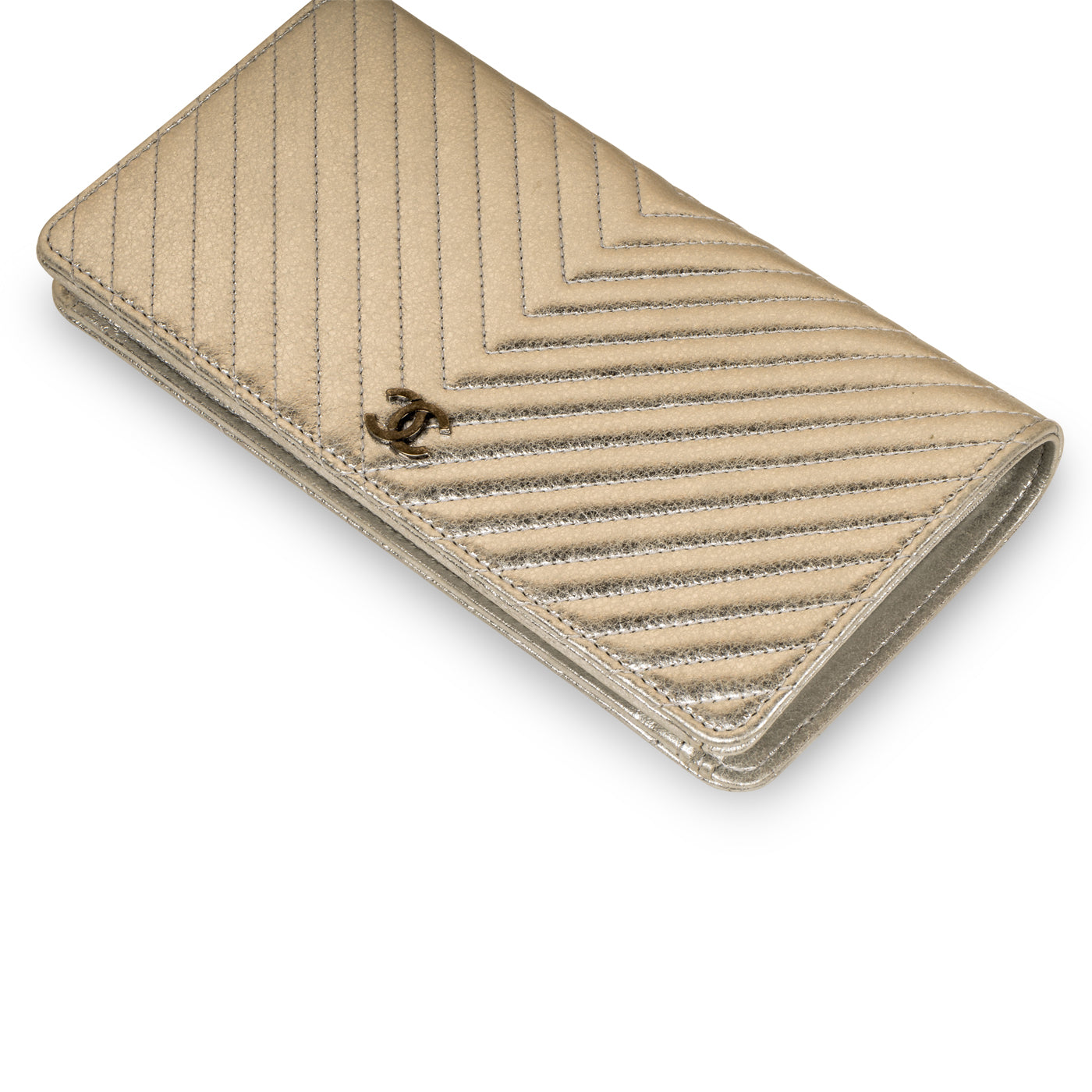 Classic Long Flap Wallet - Chevron