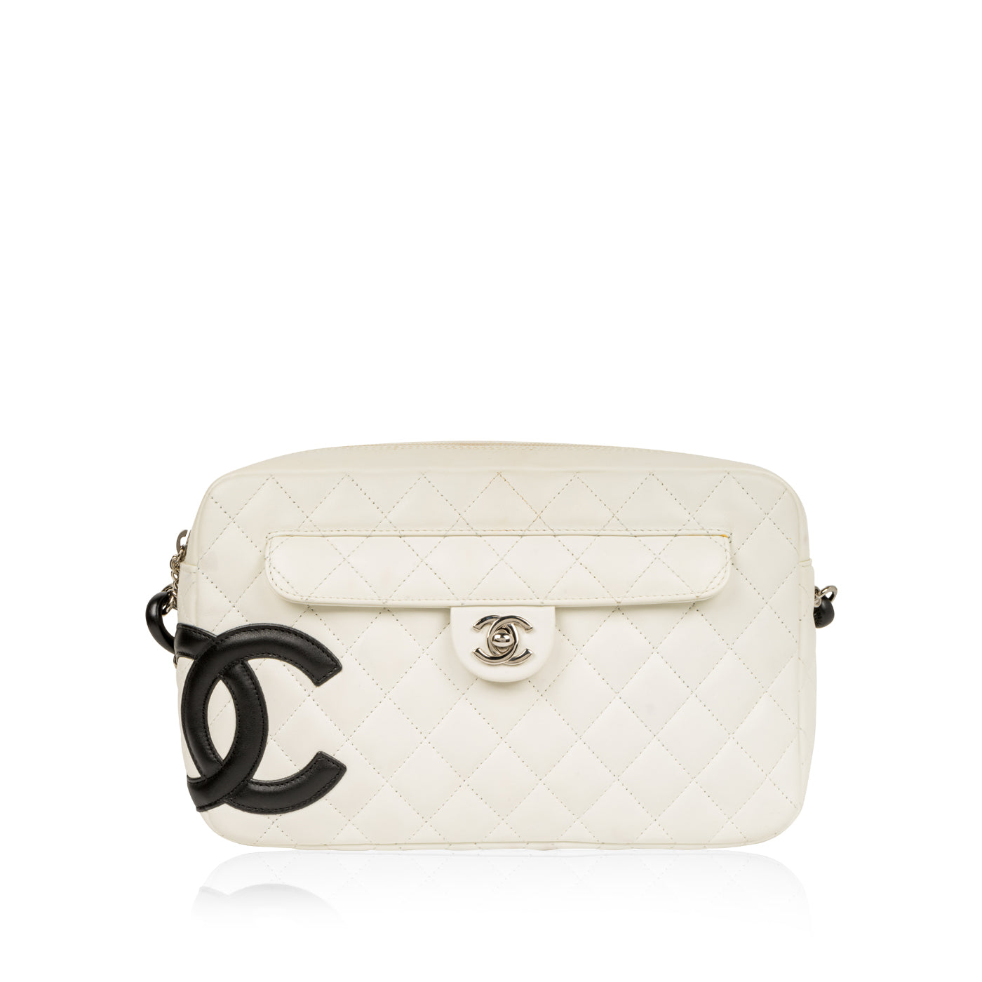 Chanel Pre-Owned - 2005 Cambon Line rectangular-shaped Zipped Crossbody Bag - Women - Calf Leather - One Size - Black