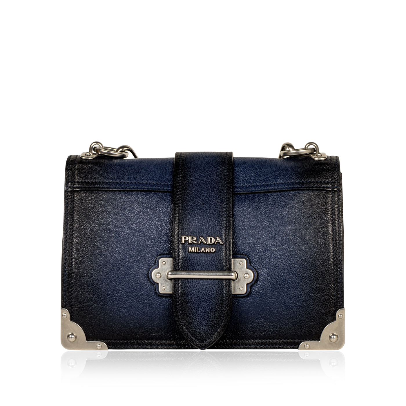 Prada cahier silver discount hardware