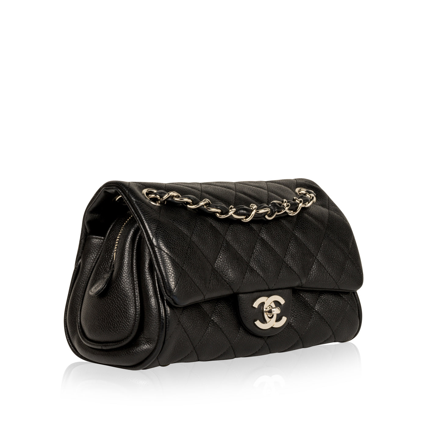 Small Bowler Caviar Shoulder Bag