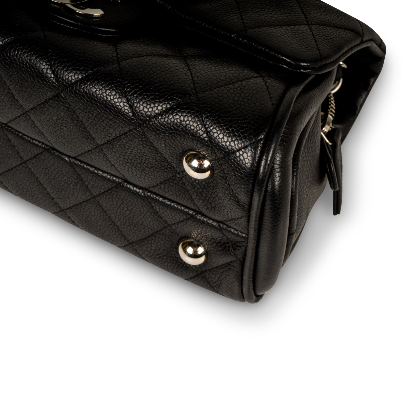 Small Bowler Caviar Shoulder Bag