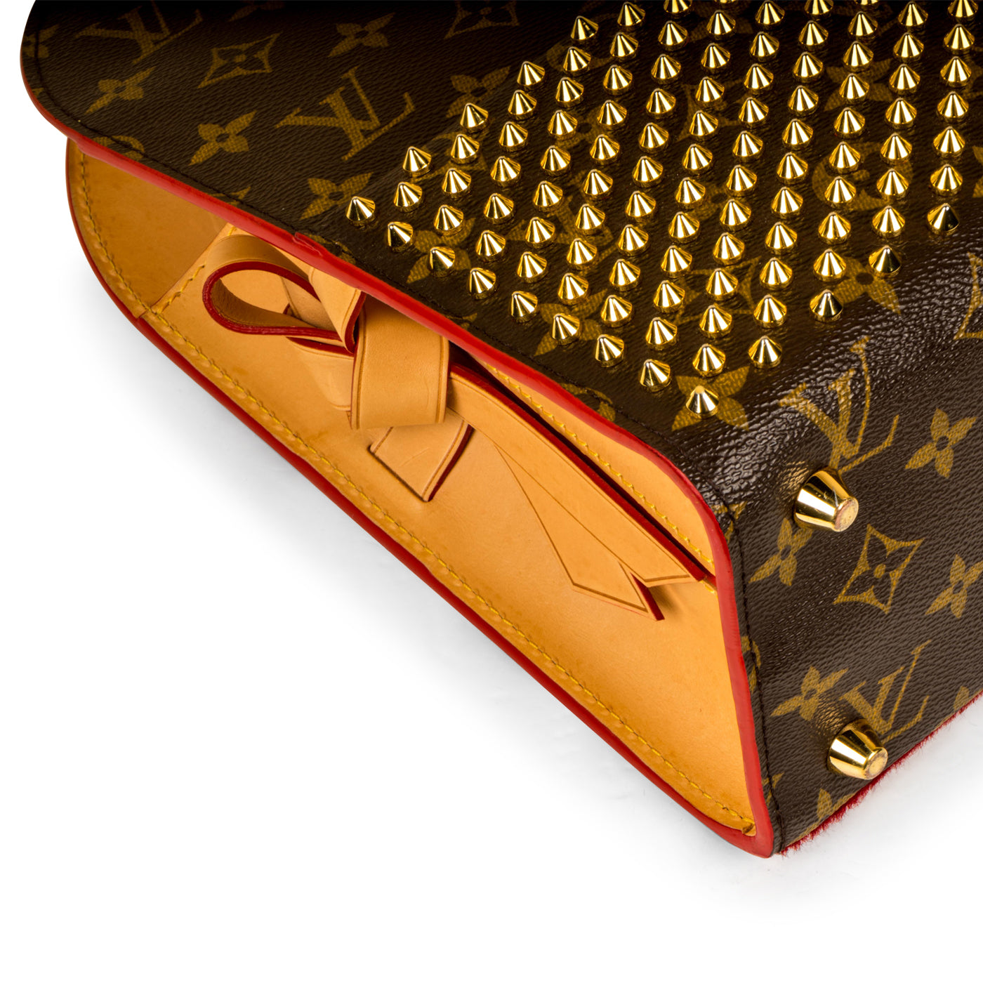 LV X Louboutin Studded Tote