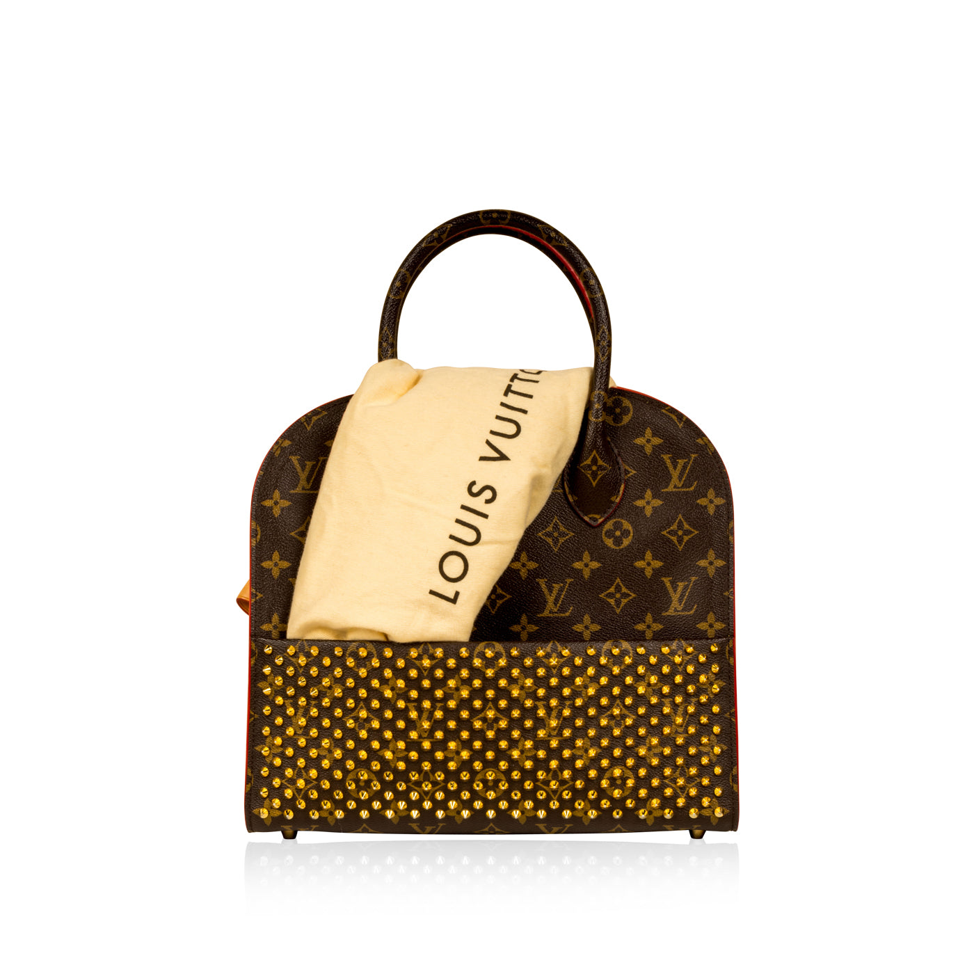 LV X Louboutin Studded Tote