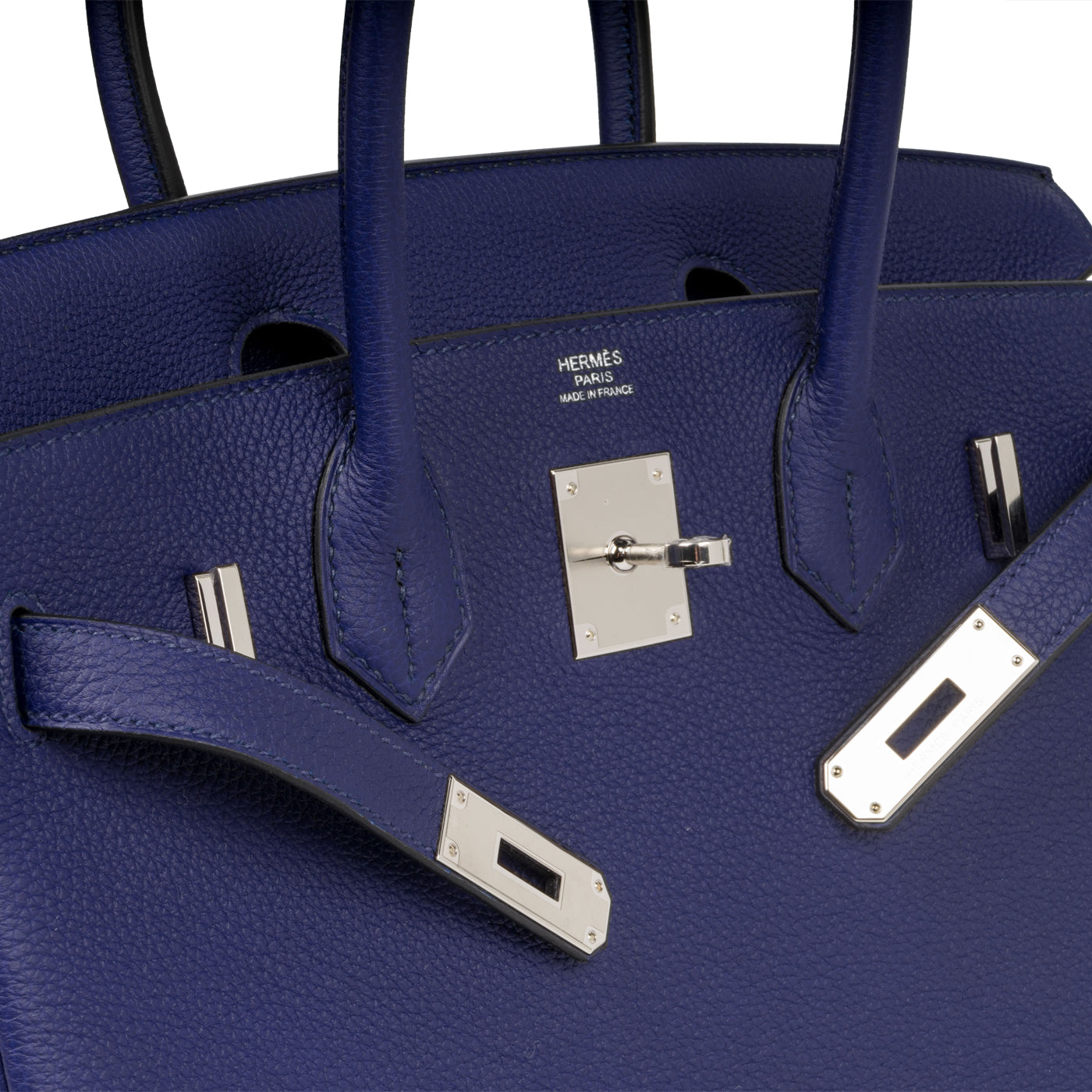 Birkin 30 - Bleu Encre Togo - PHW