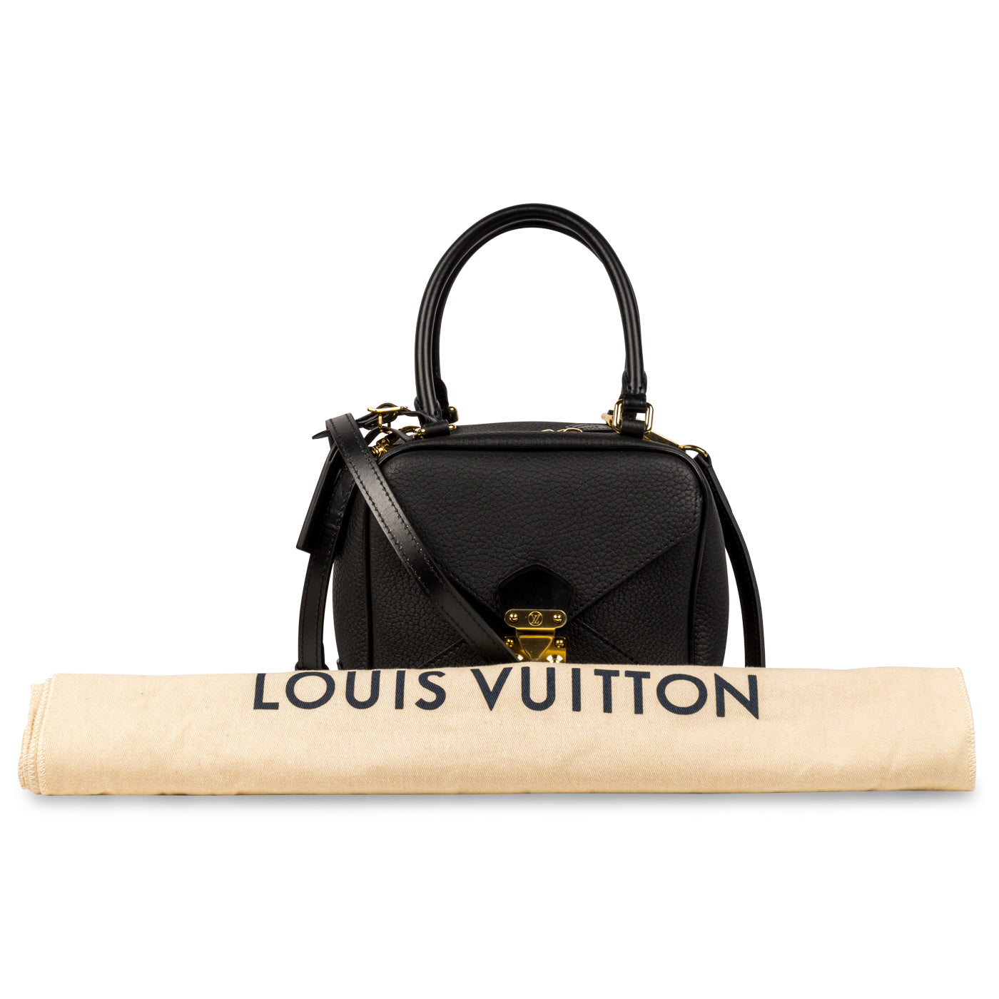 Louis Vuitton Black Taurillon Neo Square Bag