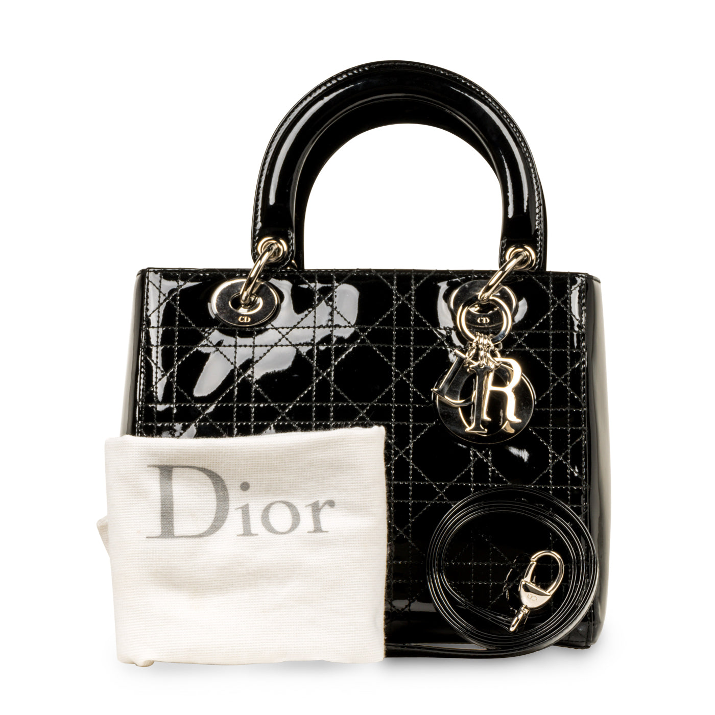 Lady Dior Medium Patent