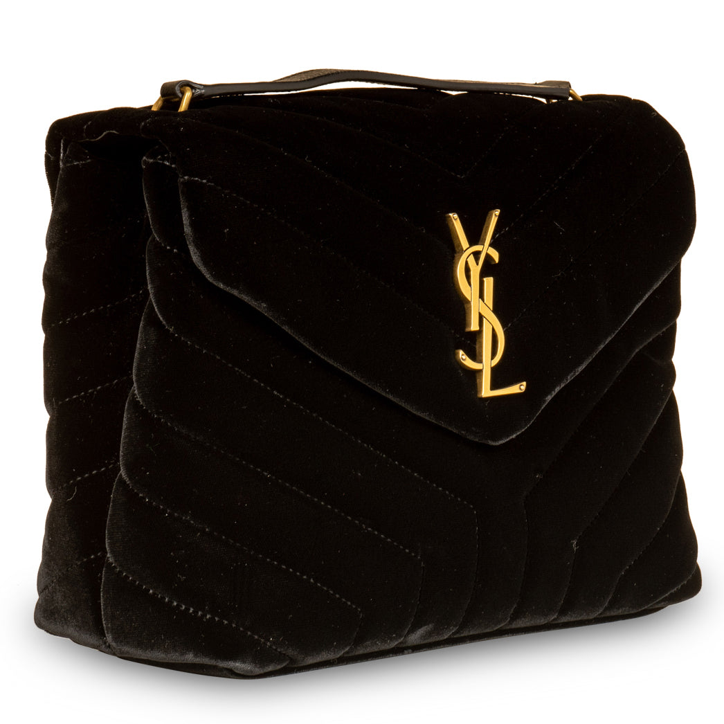 Saint laurent loulou bag velvet sale