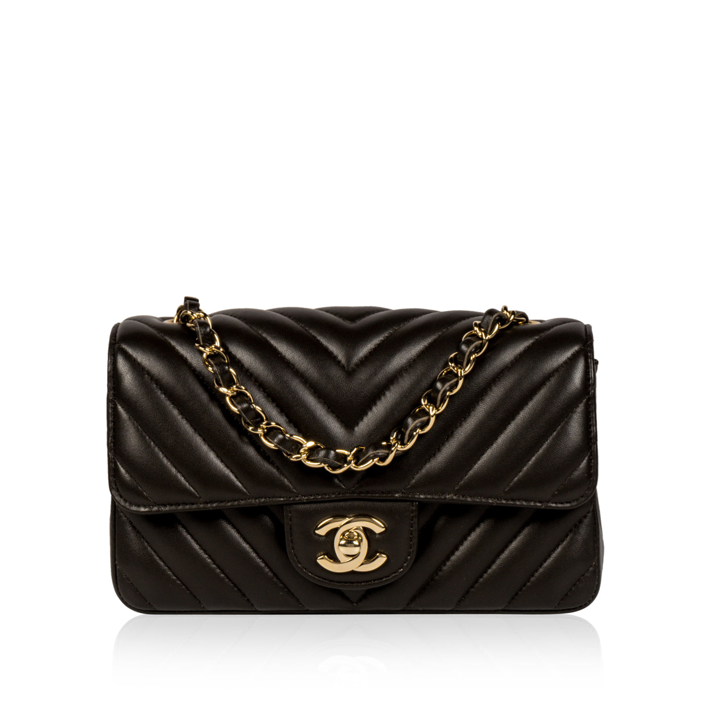 Chanel - Classic Flap Bag - Mini Rectangular - Dark Brown - SHW